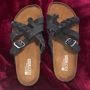 White mountain footbed sandals